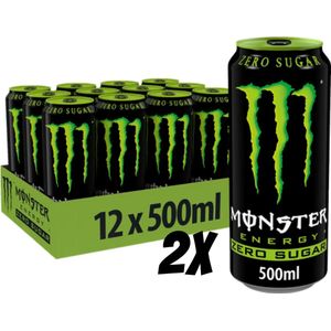2x Monster Energy Zero 2x 12 x500ml