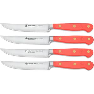 Wusthof Classic steakmessenset - coral peach - 4-delig