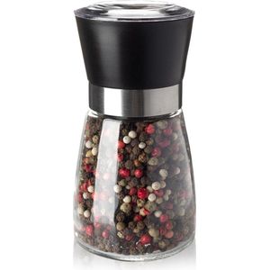 Zout- en Pepermolen Glas 13 cm - Peper- en Zoutmolen - Kruidenmolen - Zout en Peper Molen