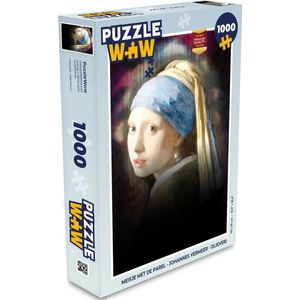 Puzzel Meisje met de parel - Johannes Vermeer - Olieverf - Legpuzzel - Puzzel 1000 stukjes volwassenen