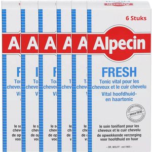 6x Alpecin - Medicinal Fresh Scalp And Hair Tonic Anti Hair Loss