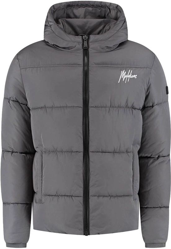Malelions - Sport Ace Puffer Jacket - Charcoal - Winterjas