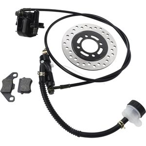 Hydraulische Schijfremset voor Crossmotor, Quad, ATV, Go Kart - Remklauwsysteem met Hydraulische Kabel - Vervanging voor Taotao, Kazuma, Roketa, Sunl, Baja - 50cc, 110cc, 125cc, 150cc, 200cc, 250cc