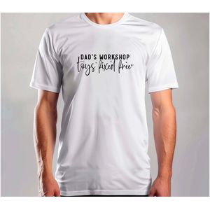 Dad s workshop toys fixed free - T Shirt - BestDad - SuperDad - DadLife - ProudDad - BestePapa - SuperPapa - PapaLeven - TrotsePapa