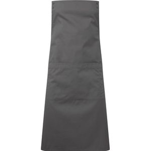 Schort/Tuniek/Werkblouse Unisex One Size Premier Dark Grey 65% , 35% Katoen