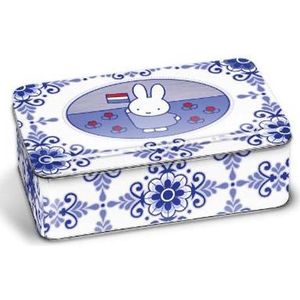 Koekblik Nijntje souvenir blauw 14x8,5x5,5cm