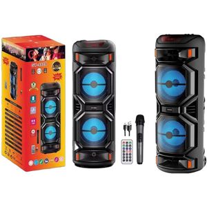 Bluetooth Speaker Party Box - Discolichten - Partybox - Incl. Afstandsbediening - Microfoon Aansluiting