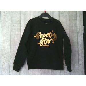 Retour denim de luxe sweater zwart met gouden opdruk, lange mouw maat 146/152