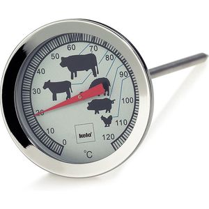 Vleesthermometer - 18/10 Staal - tot 120 °C- Kela | Punkto