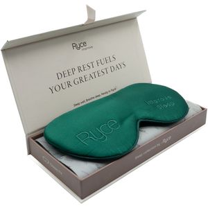 Ryce® Zijden Slaapmasker - Oogmasker - Vrouwen & Mannen - Cadeau - Groen