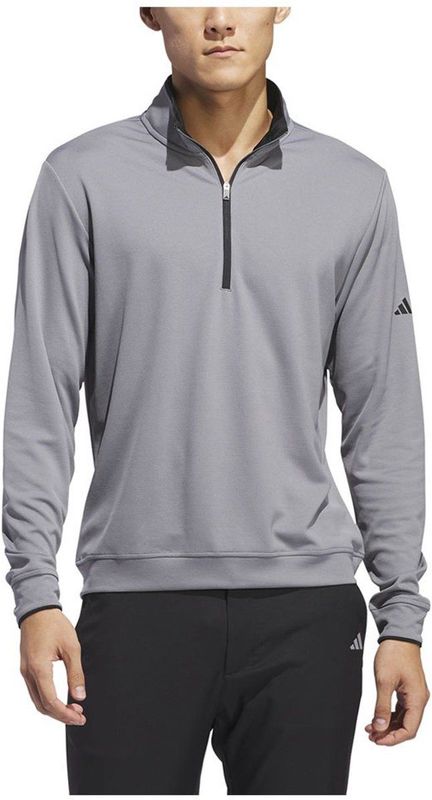 Adidas - Core Lightweight - Sweatshirt - Grijs - Halve Rits