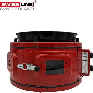 Itimat Ronde elektrische oven - vrijstaand - ZONDER thermostaat - ROOD