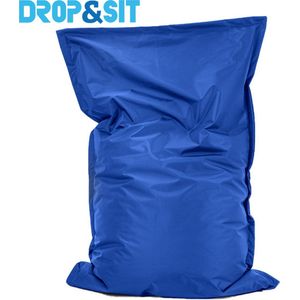 Drop & Sit Zitzak Nylon - Kobalt - 100 x 150 cm - binnen en buiten