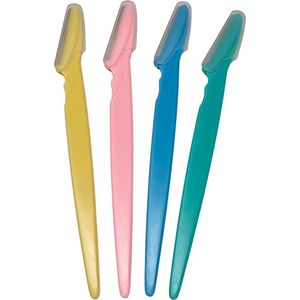 Gadgetpoint - Facial & Eyebrow Razor - Scheermesjes voor het hele lichaam - Wenkbrauw Trimmer - Scheermes - Set van 4 - Multicolor