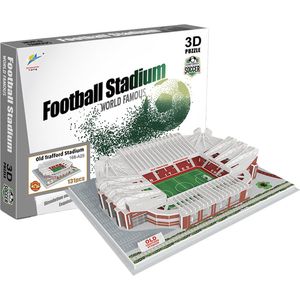 3D Puzzel Football Stadium-Old Trafford Manchester United Stadium -Vanaf 8 Jaar en Ouder -131 stukjes - 3D educatief speelgoed- 3D Puzzel Meerkleurig