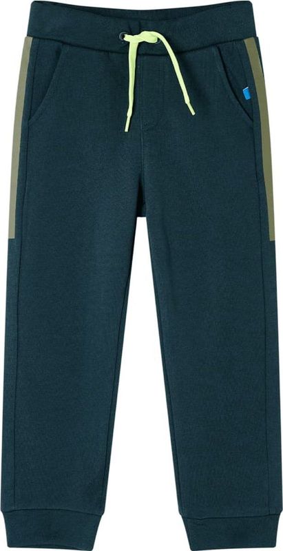 vidaXL - Kinderjoggingbroek - Mosgroen - Met Trekkoord