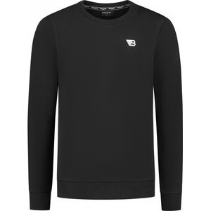 Ballin Amsterdam - Jongens Slim fit Sweaters Crewneck LS - Black - Maat 8