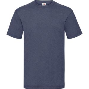 Fruit Of The Loom Heren Valueweight T-shirt met korte mouwen (Vintage Heather Marine)