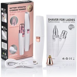 Maplekart 2_in_1 Beuty Facial Hair Remover Machine For Women -Face, Chin, Cheek, Forehead, Eyebrow, Upper Lip Hair Remover For Women | Usb Rechargeable *2-in-1* Epilator Machine For Women Eyebrow Trimmer Razor Portable PAINFREE Electric Lady Shaver {