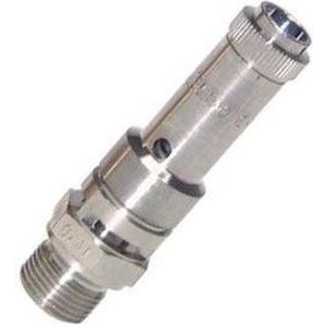 G 1/2'' vernikkeldMessing Vooringesteld Overdrukventiel 16 Bar DN 8 - SFL-BN-8-16-012