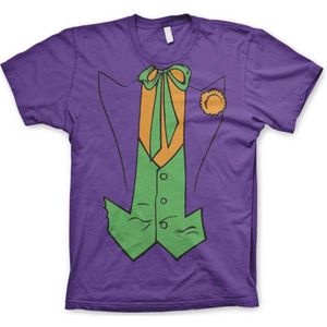 DC Comics Batman Heren Tshirt -XL- The Joker Suit Paars