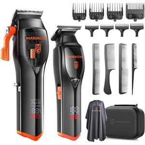 Professionele tondeuse en trimmer set voor mannen - Ergonomisch ontwerp, snoerloos en krachtige prestaties