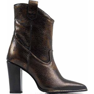 Bronx Next Americana Enkellaarsjes - Enkelboots met rits - Dames - Brons - Maat 38