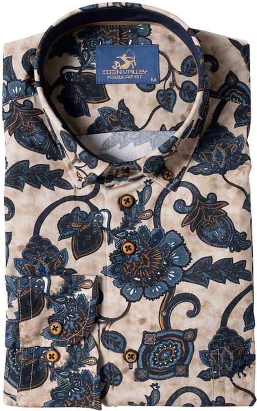 Eden Valley - Overhemd - Gebloemd - Modern Fit - 100% Katoen