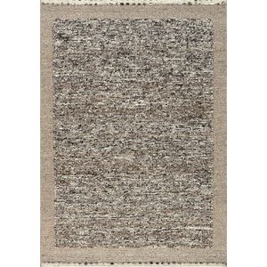 Acsento Elba Dark Brown Vloerkleed - 240 x 340 cm - Bruin - Rectangular - Wol - Eetkamer, Woonkamer - Schakering - Modern