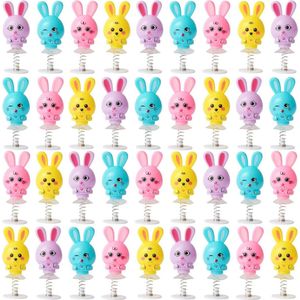 36 Bunny Spring Up Pop Up Speelgoed voor Kinderen 6cm - Verjaardag Pasen Feestartikelen - Konijn Speelgoed Goody Bag Vullers