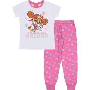 PAW Patrol SKYE - Meisjespyjama met korte mouwen, katoenen pyjama / 122-128
