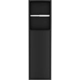 Best-Design Nero ""Zione"" inbouw-closetrolhouder incl. deur - 60x17x12 cm Mat-zwart