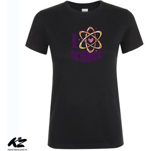 Klere-Zooi - I Love Science - Dames T-Shirt - 4XL