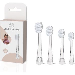 Liefjes & Co Opzetborstels – 18-48 maanden – Set van 4 – Zachte Borstelkoppen