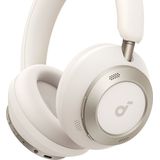 soundcore by Anker Space One Pro Wireless Over-ear Headphones White - Headphones - Active Noise Cancelling, Multipoint Connection, 60 hours Battery life, Bluetooth 5.3, LDAC, Hi-Res Certified, small foldable
