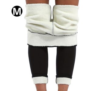 Livano Winter Panty - Gevoerde Panty - Fleece panty - Legging Thermo Panty - Warme Panty - Elastisch - Hoge Taille - Maat M - Zwart