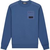 Malelions - Nylon Pocket Sweater - Blauw - Regular Fit