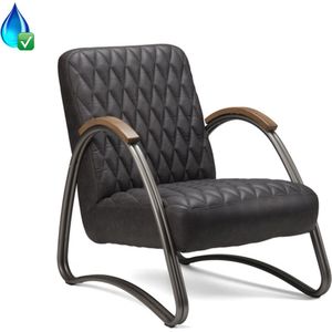 Fauteuil Urjala Eco Leer, Antraciet