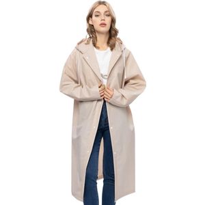 Goodivery ® Regenjas Eva Travel Transparante regenaccessoires voor mannen en vrouwen Regenkleding, cape waterdicht voor wandelen, fietsen, kamperen en reizen- M, khaki