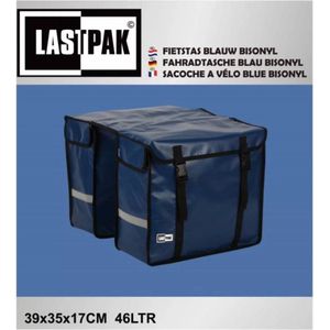 Lastpak - Dubbele Fietstas - 46 Liter - blauw - fiets zak - heel handig in gebruik