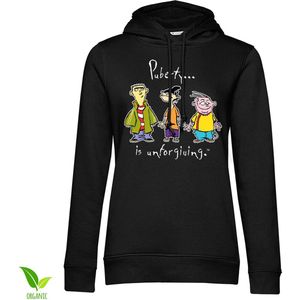 Cartoon Network Damen Puberty Is Unforgiving Girly Hoodie WB-57-EEE002-DTF921 Black-S