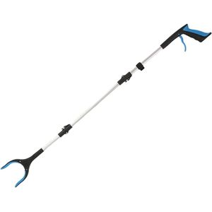 109 cm met magneet grijper, telescopische, draagbare en opvouwbare grijper, antislip klauw, hulpmiddel voor het oprapen van afval, geschikt voor ouderen, gehandicapten, schoonmakers, etc，blauw