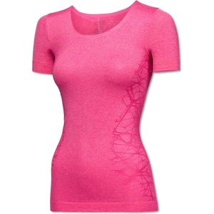 SCHIESSER Active Mesh Light T-shirt (1-pack) - dames shirt korte mouwen felrozemelange - Maat: 44