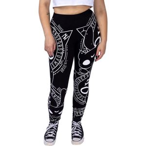Heartless Cat Craft Dames Legging - zwart/wit - M