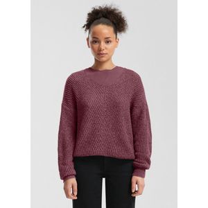 QS - Trui - Bordeaux - Knitwear - Lange Mouw - V-hals