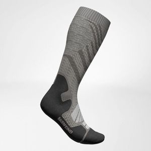 Bauerfeind Outdoor Merino Compression Socks, Women, Stone Grey, 43-46, L - 1 Paar