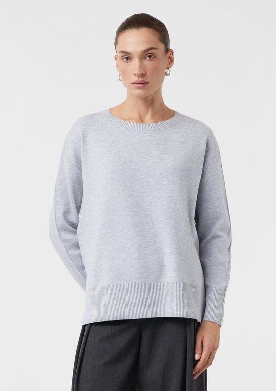 comma - Gebreide Trui - Zacht - Ronde Halslijn - Lange Mouwen