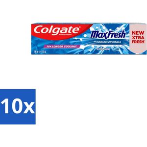 10 x Colgate Tandpasta Maxfresh Coolmint 100 ml - Cariësbestrijding - Fluoride - Tandenpoetsen
