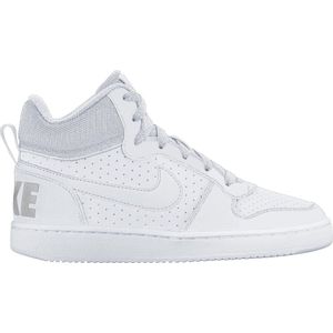 Nike Court Borough Mid Bg Jongens Sneakers - White/White-White - Maat 40