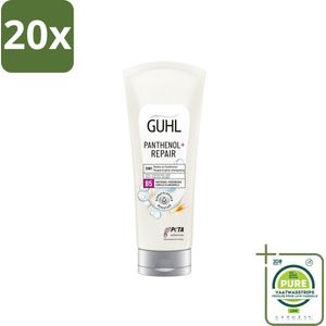 20 x Guhl – 2-in-1 Masker & Conditioner – Panthenol+Repair – 200 ml - Grootverpakking - Haarmasker - Conditioner - Panthenol - Haarverzorging - Haarherstel